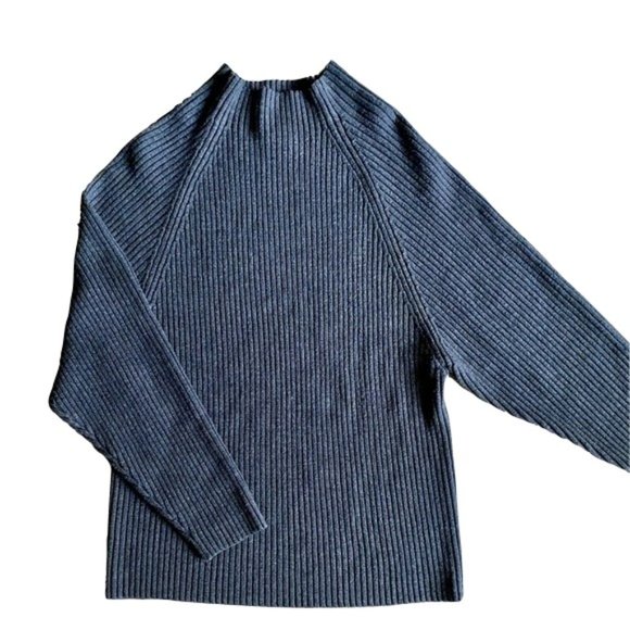 slates Other - SLATES GREY RIBBED MOCK NECK SWEATER SZ M